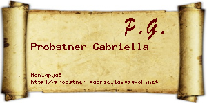 Probstner Gabriella névjegykártya