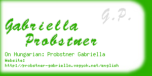 gabriella probstner business card